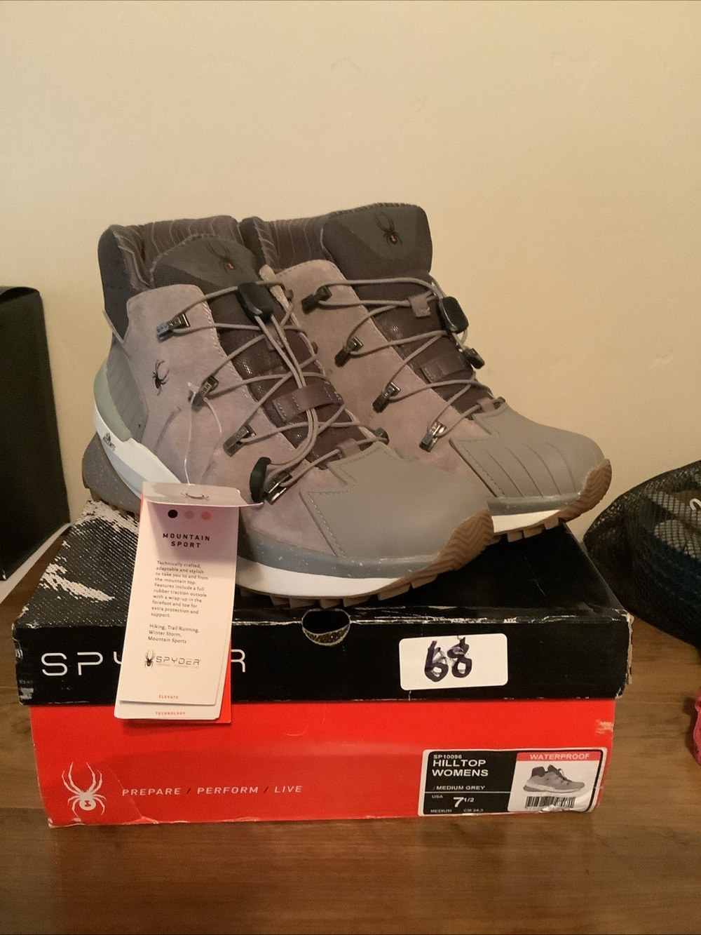 Spyder hilltop waterproof Gray Outdoor Trail Boots